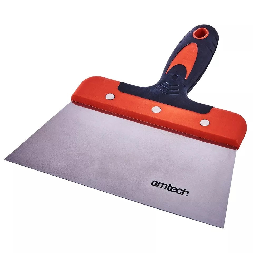 Amtech Scraper with Soft Grip Handle Red and Black 7-Inch G0950