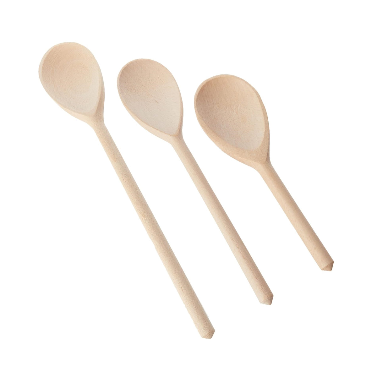 Tala FSC Utensils Beech Wood Spoon Set Brown Pack of 3 61A30014 | Assorted Sizes