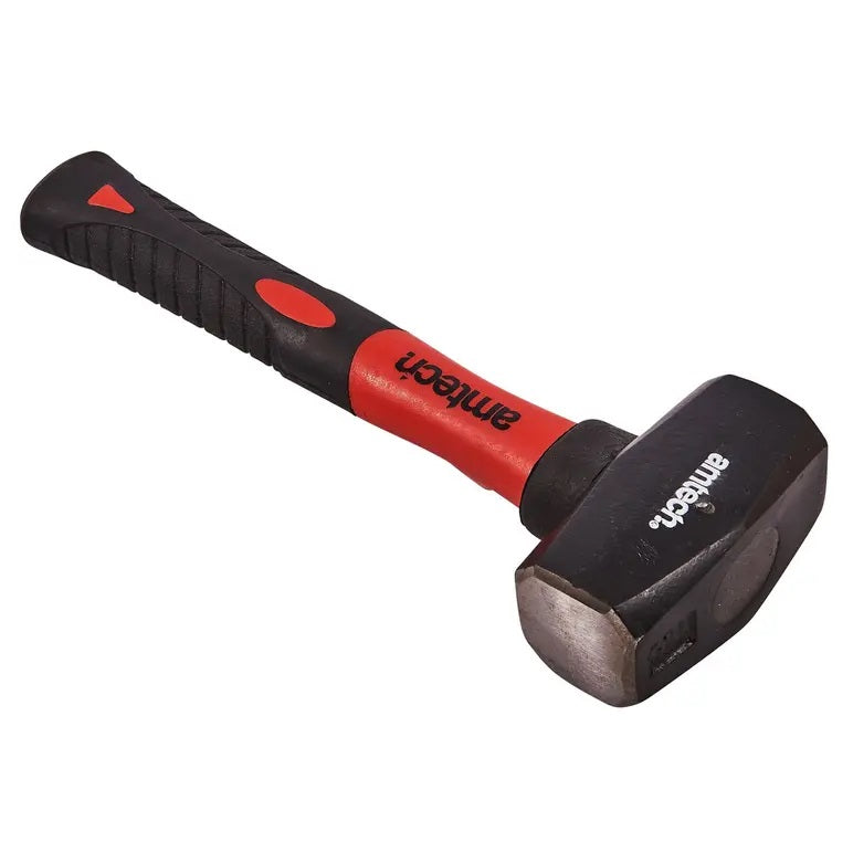 Amtech Club Hammer with Fibreglass Shaft Black and Red 1Kg A0450