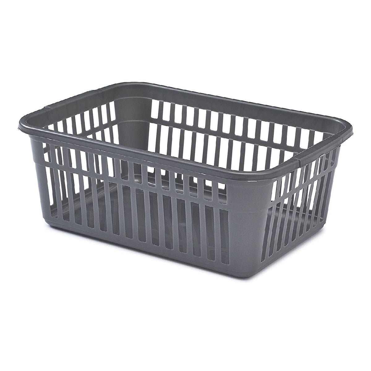 Whitefurze Handy Basket Silver 18cm x 31cm x 45cm S03J091