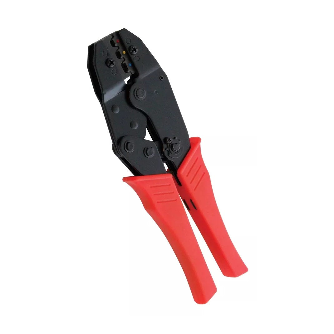 Amtech Heavy Duty Ratchet Crimping Plier Tool Red and Black B3310