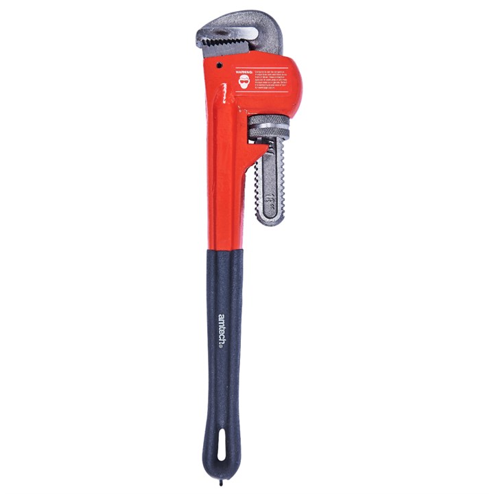 Amtech Heavy Duty Professional Pipe Wrench Red and Black 18-Inch C1260