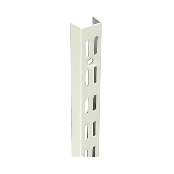 Blue Diamond Twin Slot Wall Mounted Shelving Upright White 43cm DU430BC