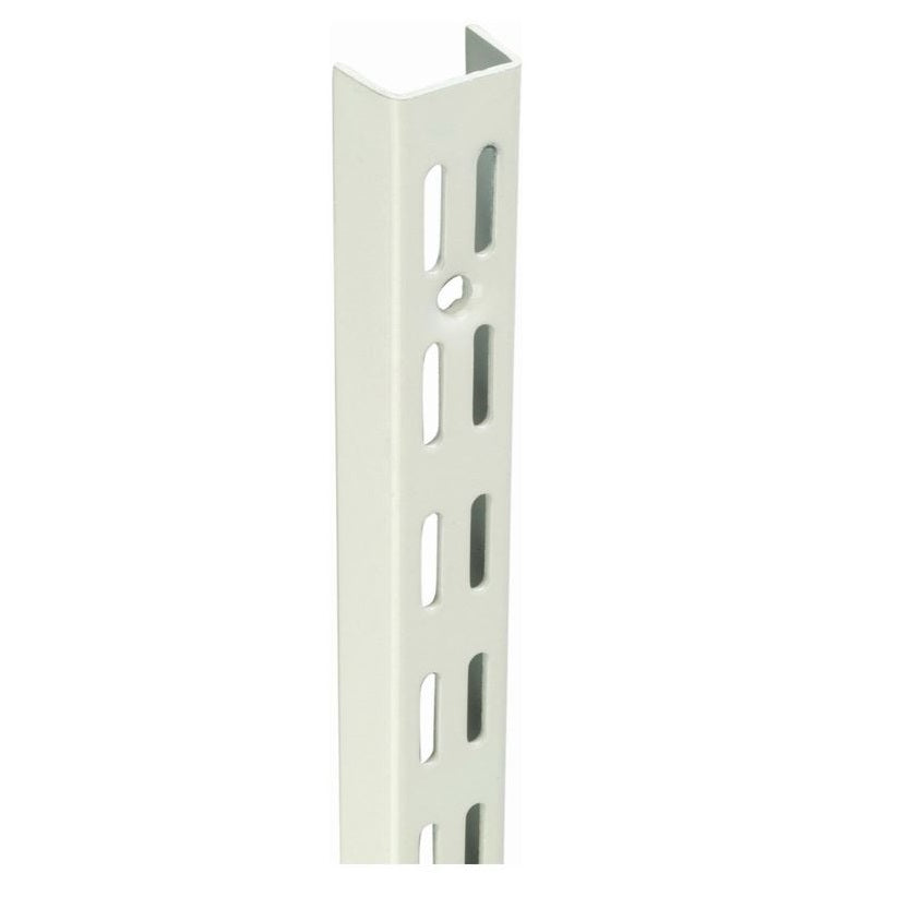 Blue Diamond Twin Slot Wall Mounted Shelving Upright White 71cm DU710BC