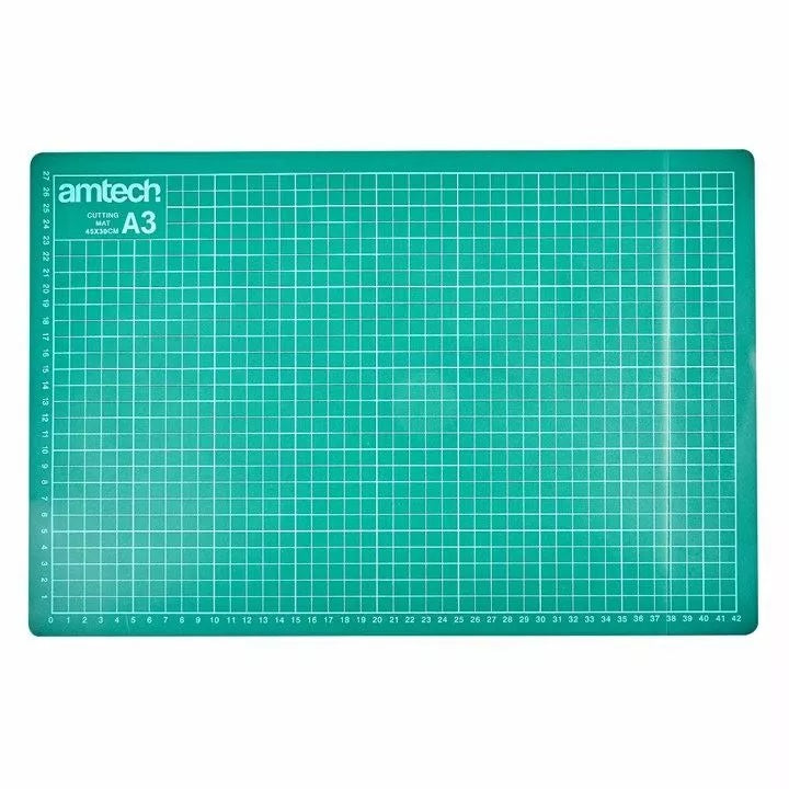 Amtech A3 Non Slip Surface Cutting Mat Dark Cyan 45cm x 30cm S0530