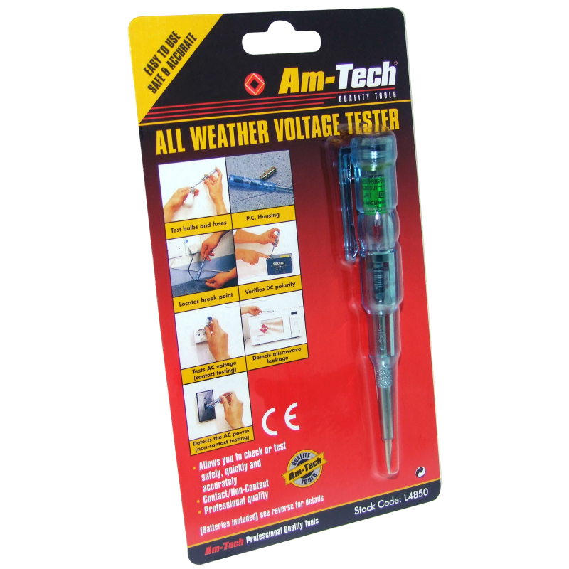 Amtech All Weather Voltage Tester Blue L4850