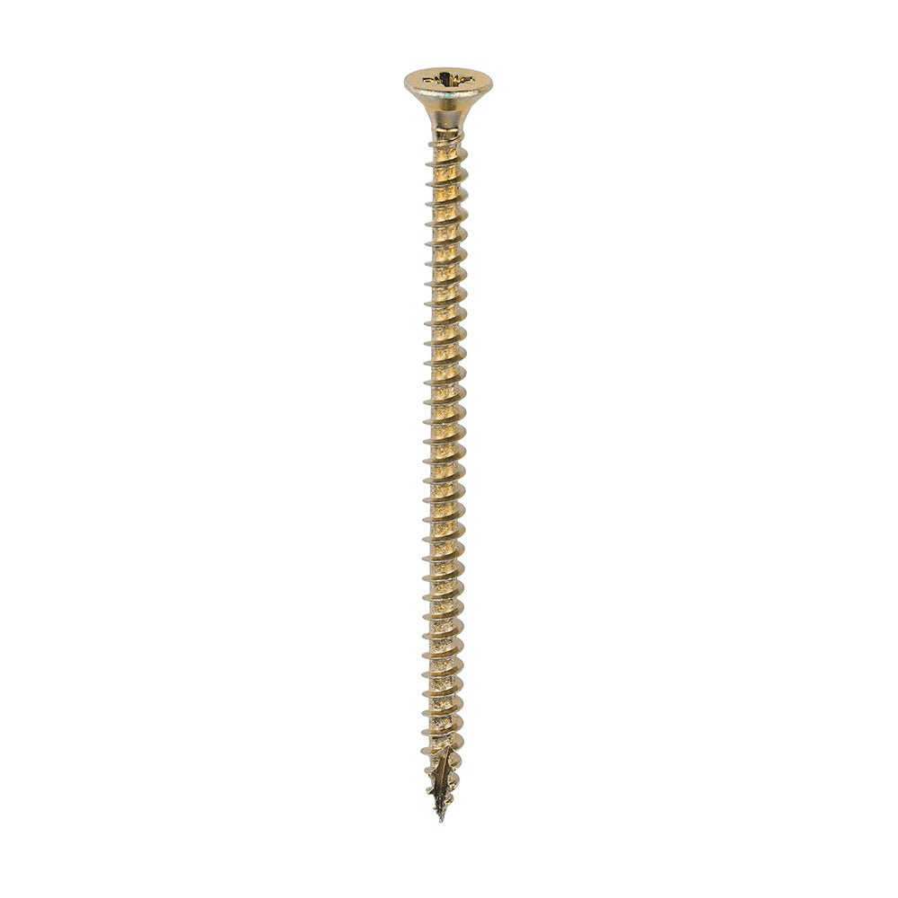 Timco Classic Multi-Purpose PZ Double Countersunk Zinc Plated Screws Golden 4mm x 70mm Pack of 200 40070CLAF | Driver Bit Size - PZ2