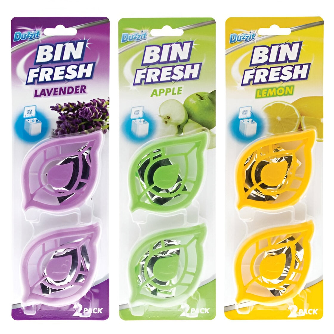 151 Duzzit Bin Freshener Assorted Fragrances Multicolour Pack of 2 PAN1004