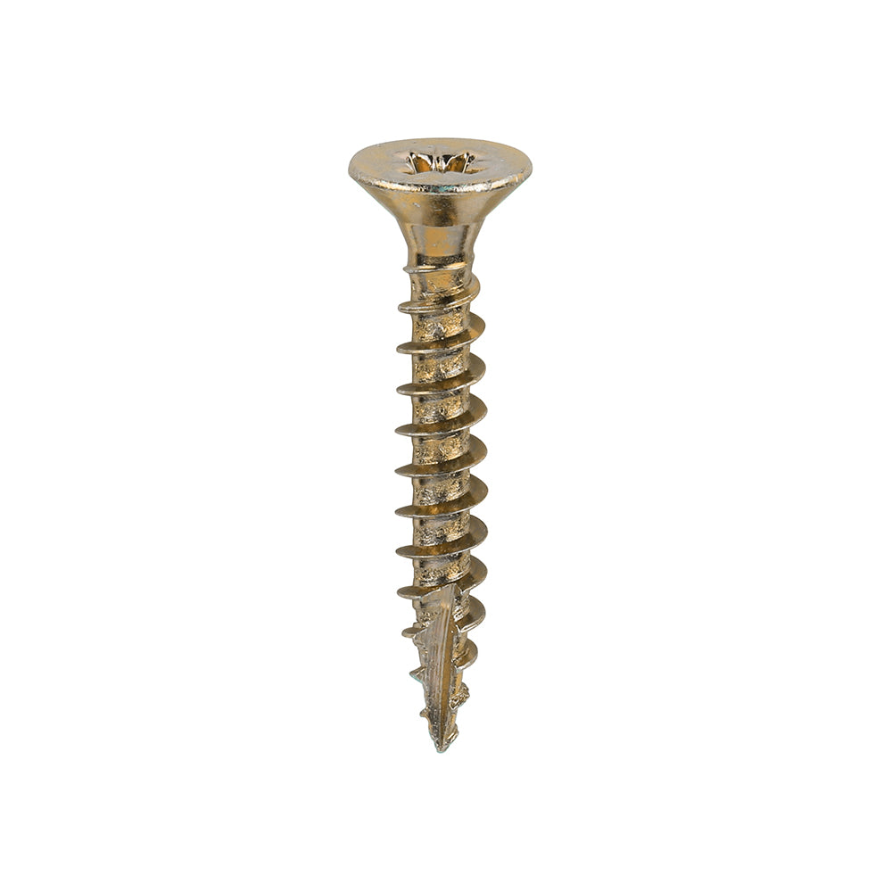 Timco Classic Multi-Purpose PZ Double Countersunk Zinc Plated Screws Golden 4.5mm x 30mm Pack of 200 45030CLAF | Driver Bit Size - PZ2