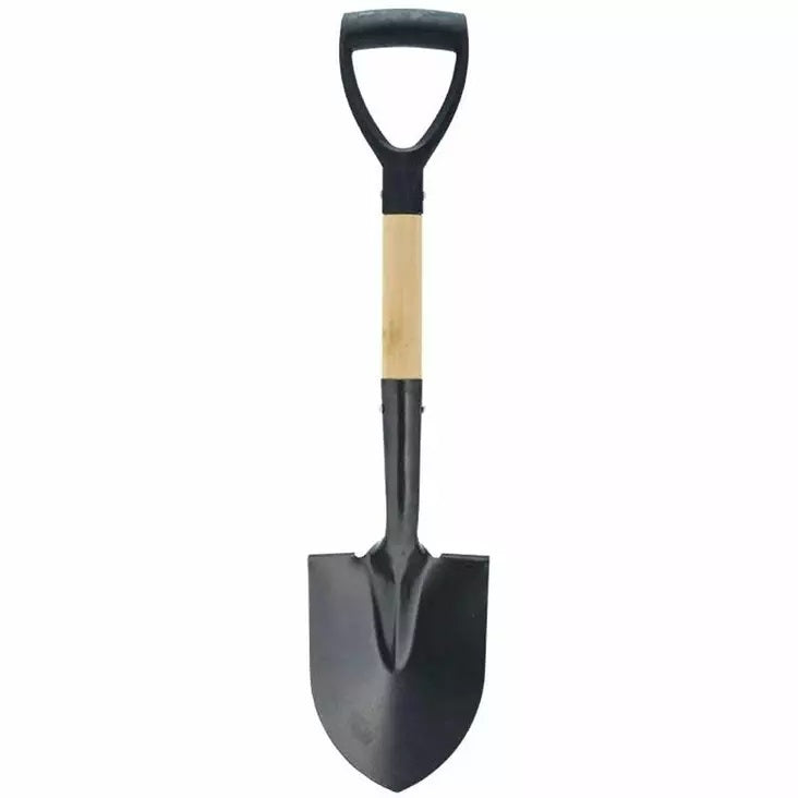 Pro Garden Wooden Handle Metal Shovel Black 907658 | PP Handgrip