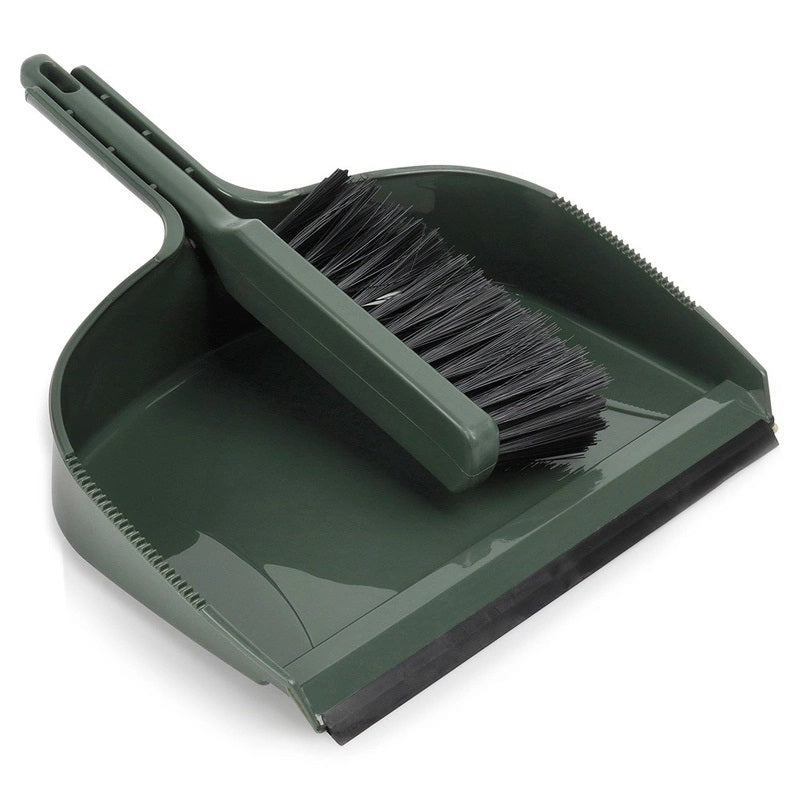 Pro Garden Dustpan and Brush Set Green 40cm x 33cm 965818