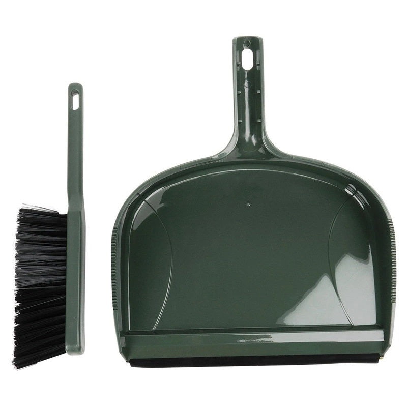 Pro Garden Dustpan and Brush Set Green 40cm x 33cm 965818