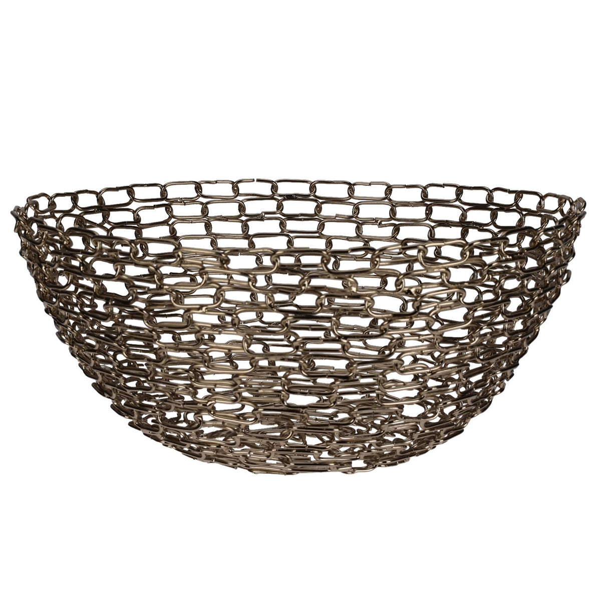 Home and Styling Collection Metal Wire Bowl Gold 177092