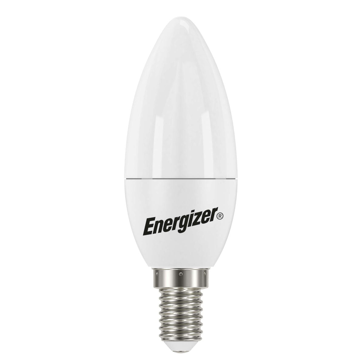 Energizer SES-E14 LED Non-Dimmable Candle Bulb 60W White 107mm x 37mm S17359 | 806 Lumens | 2700K Warm White | 15000Hr Lifespan | Energy Efficient Light Bulb | Mercury Free | 15 Years Lifespan | Energy Rating E
