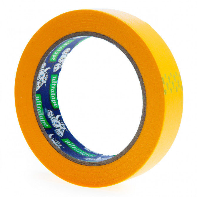 Ultratape Rhino Edge Masking Tape Yellow 24mm x 41.1Mtr | For Sharp Line Edges