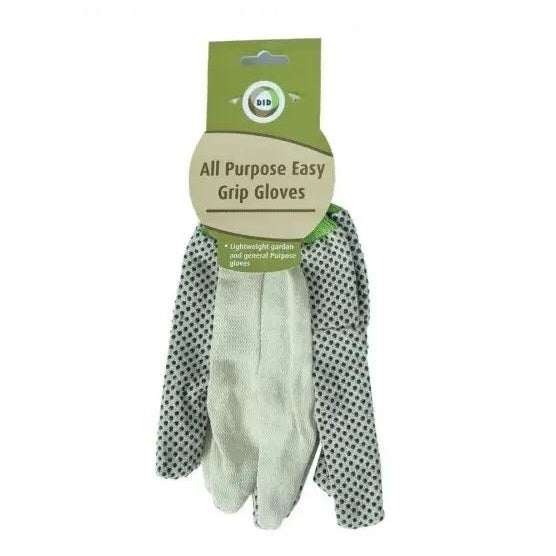 DID All-Purpose Lightweight Gardening and General Use Work Easy Grip Gloves with Non-Slip Dotted Palm Multicoloured GN6755 | Durable and Comfortable for Home-Yard and DIY Tasks