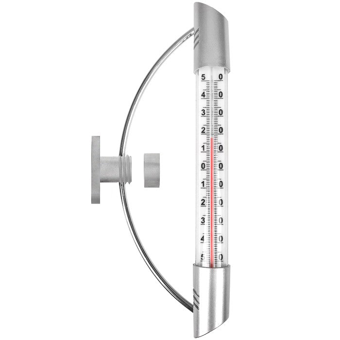 Pro Garden Wall Thermometer Silver 23cm 064539