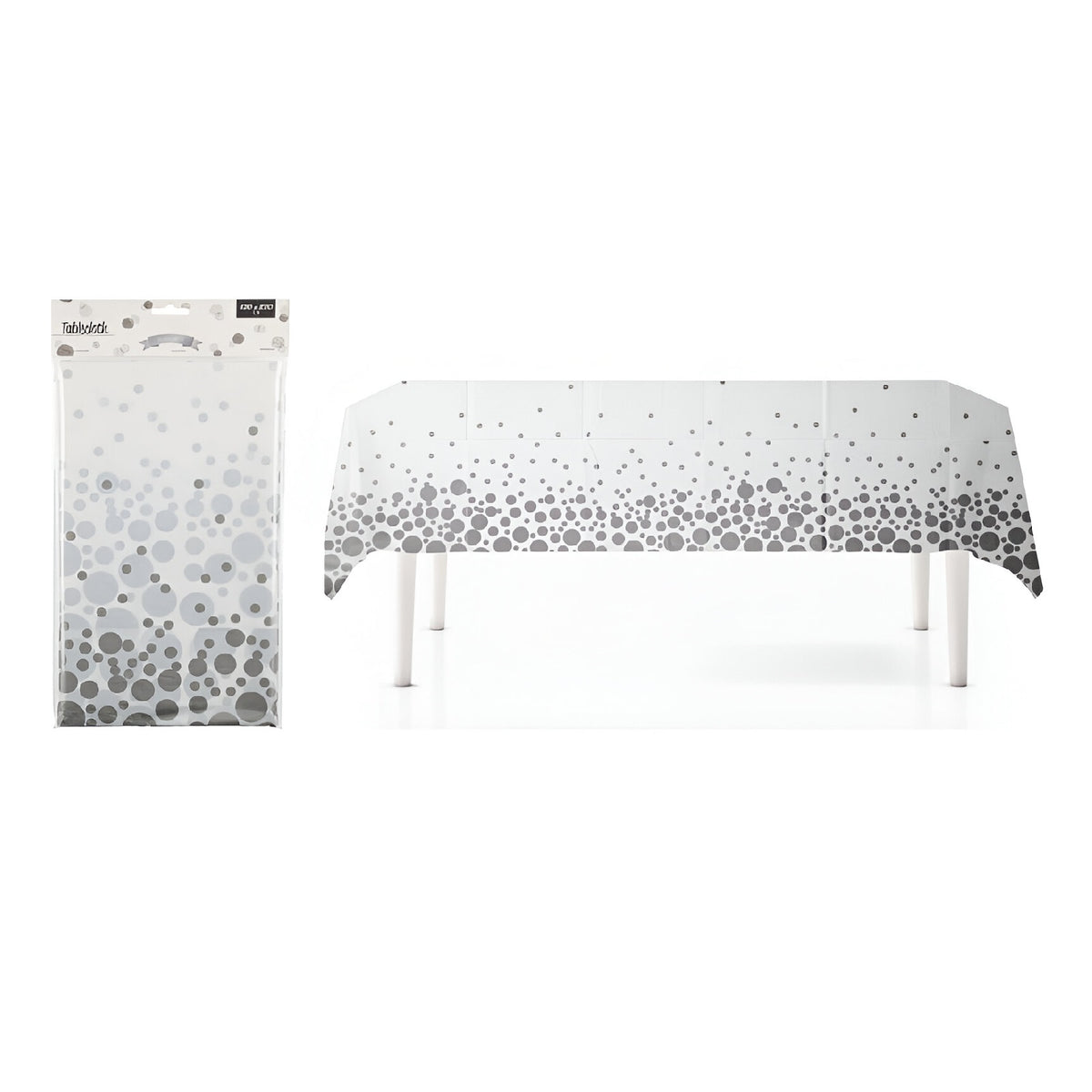 Service to Consumer Table Cloth Silver 130cm x 220cm 908261