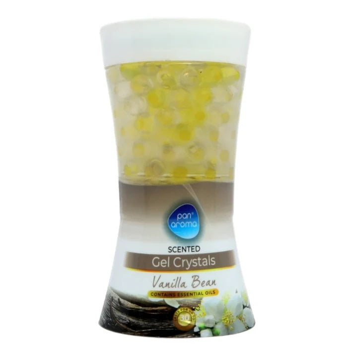 151 Pan Aroma Vanilla Bean Scented Gel Crystal Assorted 150g PAN1074 | Contains Essential Oils
