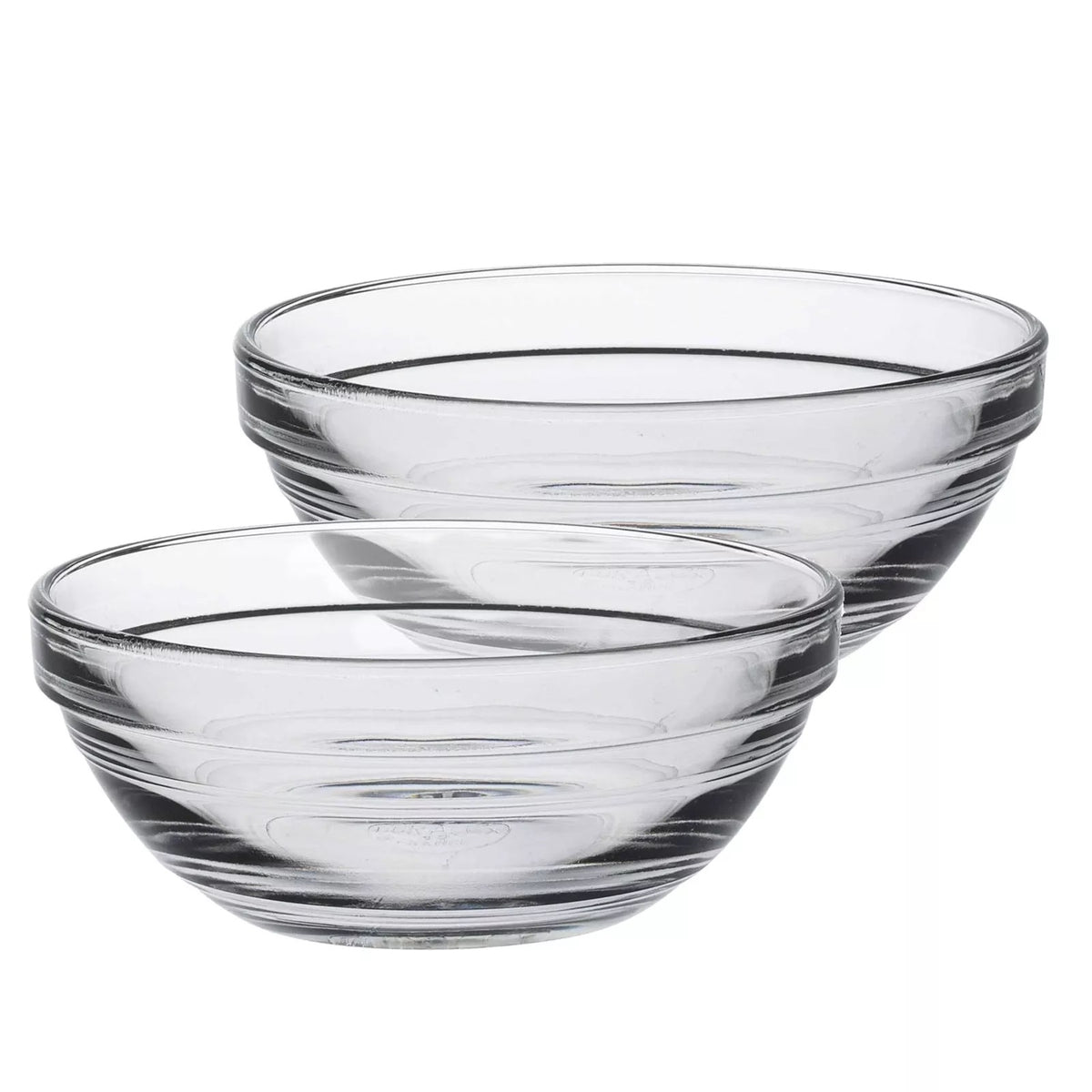 Duralex Stackable Glass Bowl Clear 20.5cl 10.5cm Pack of 6 EA501
