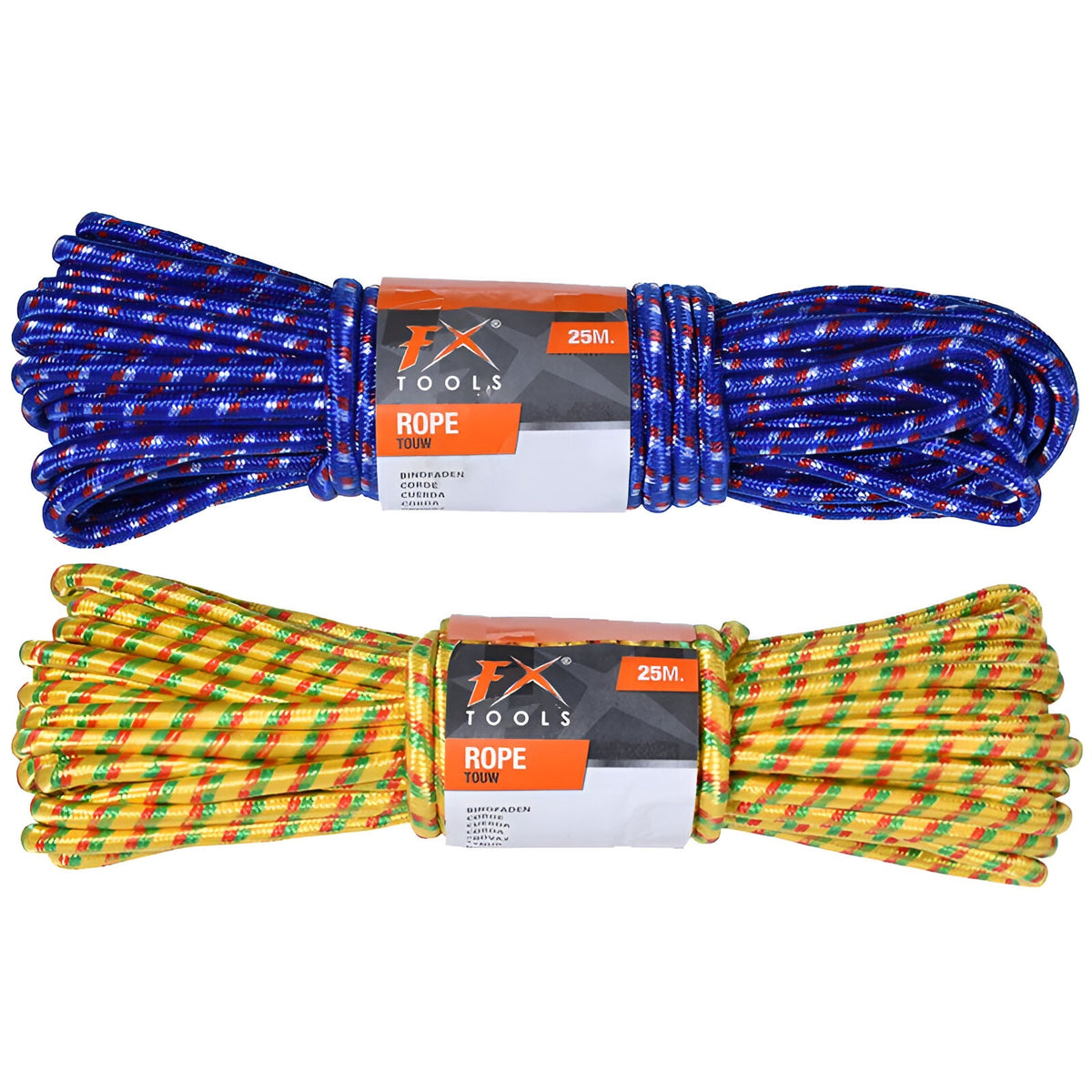 FX Tools Rope Assorted Colours 25Mtr Pack of 1 197816