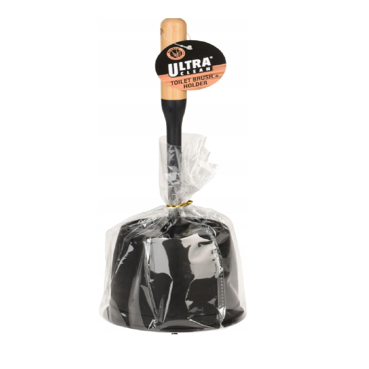 Ultra Clean Bamboo Toilet Brush with Holder Matt Black 199440