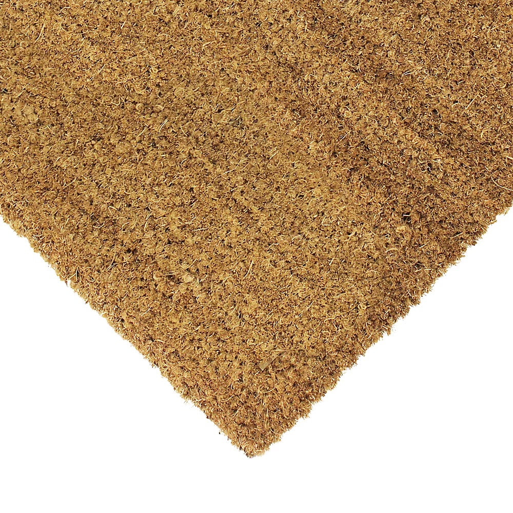 JVL Latex Backed Coir Mat Brown 45cm x 75cm 58-02-743 | For Outdoor Use | 100 Percent Biodegradable | Slip Resistant