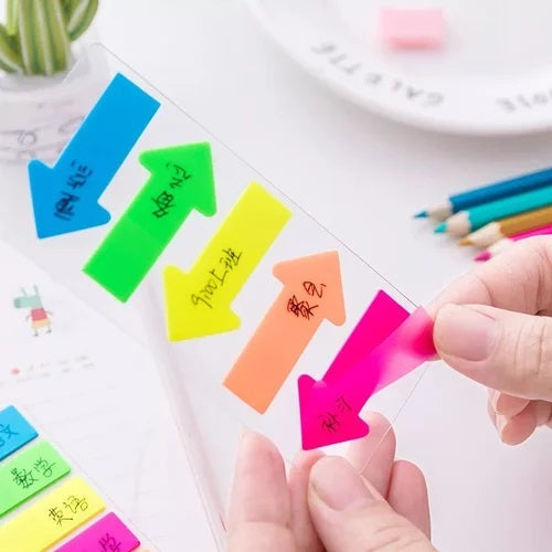 Stationery Supplies Sticky Arrow Memo Sheets Assorted Colours Pack of 30 906100 | Organize Your Tasks-Papers and Documents