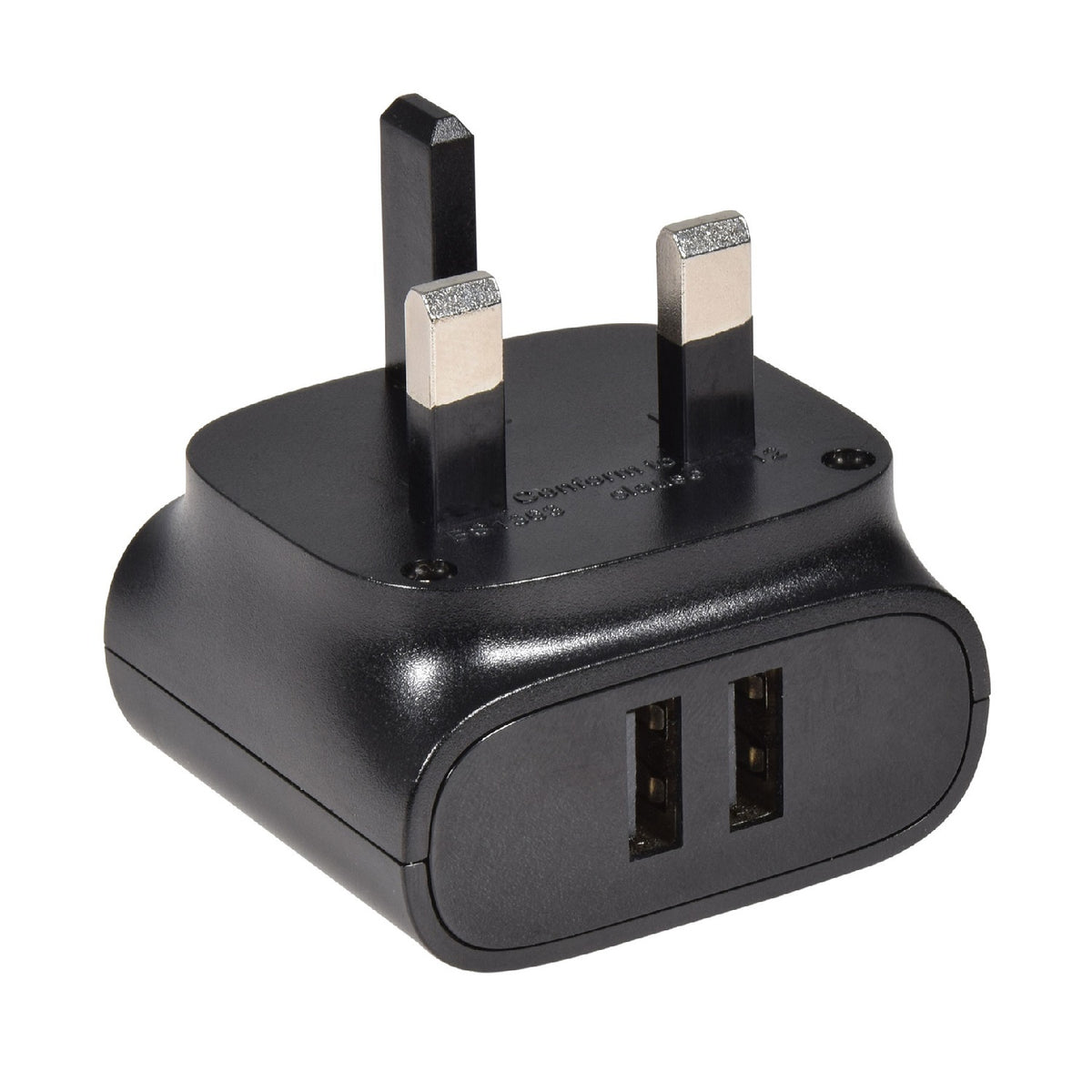 Mercury Dual USB Mains Charger Black 2.4A 421.766UK | Ideal for All your USB Devices | 2 x USB | 2400mA Max. USB Output