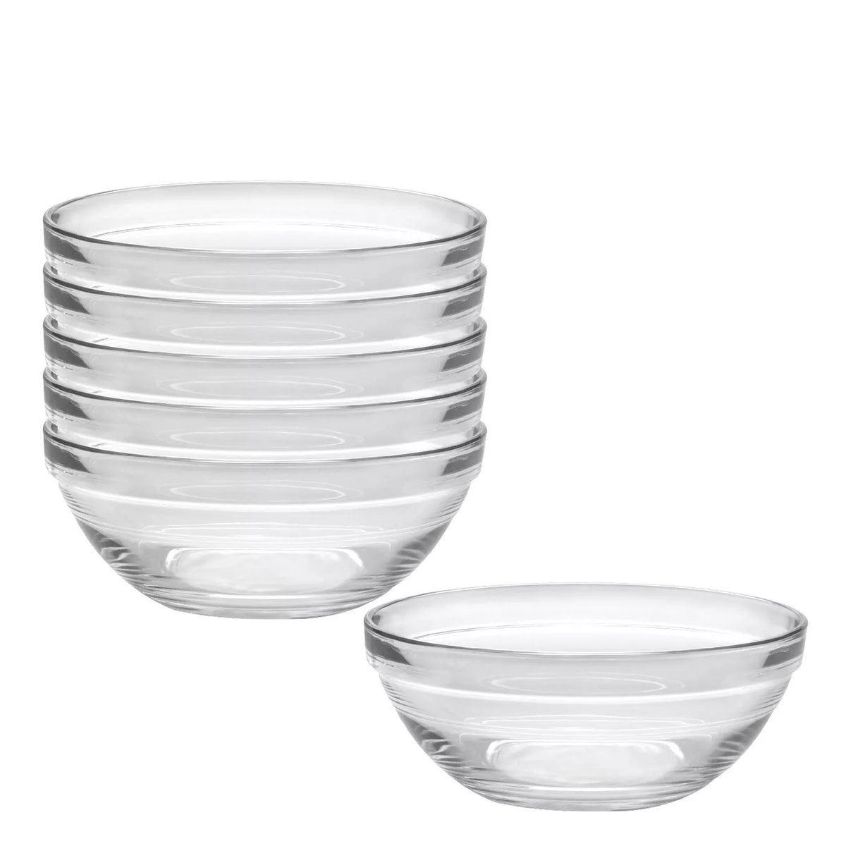 Duralex Glass Stacking Bowl Clear 50cl 14cm Pack of 6 EA503