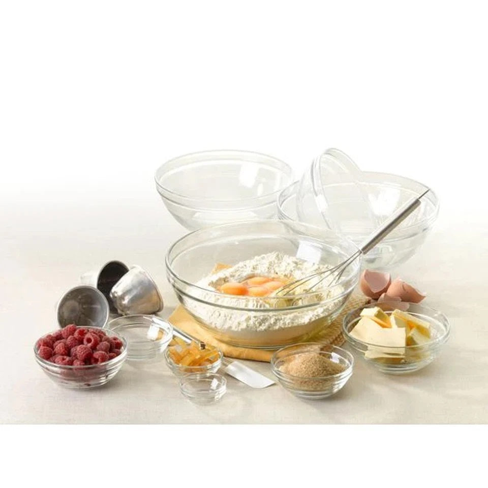 Duralex Glass Stacking Bowl Clear 97cl 17cm Pack of 6 EA392
