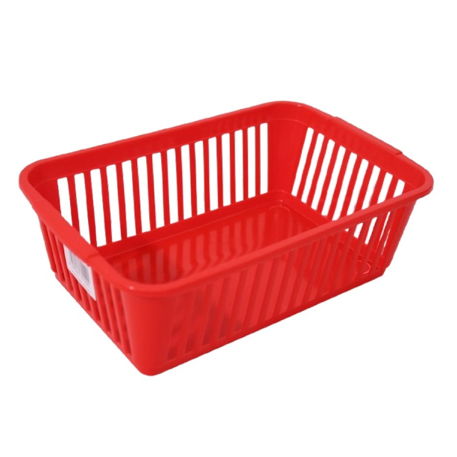 Plastic Handy Basket Red 25cm S03S092