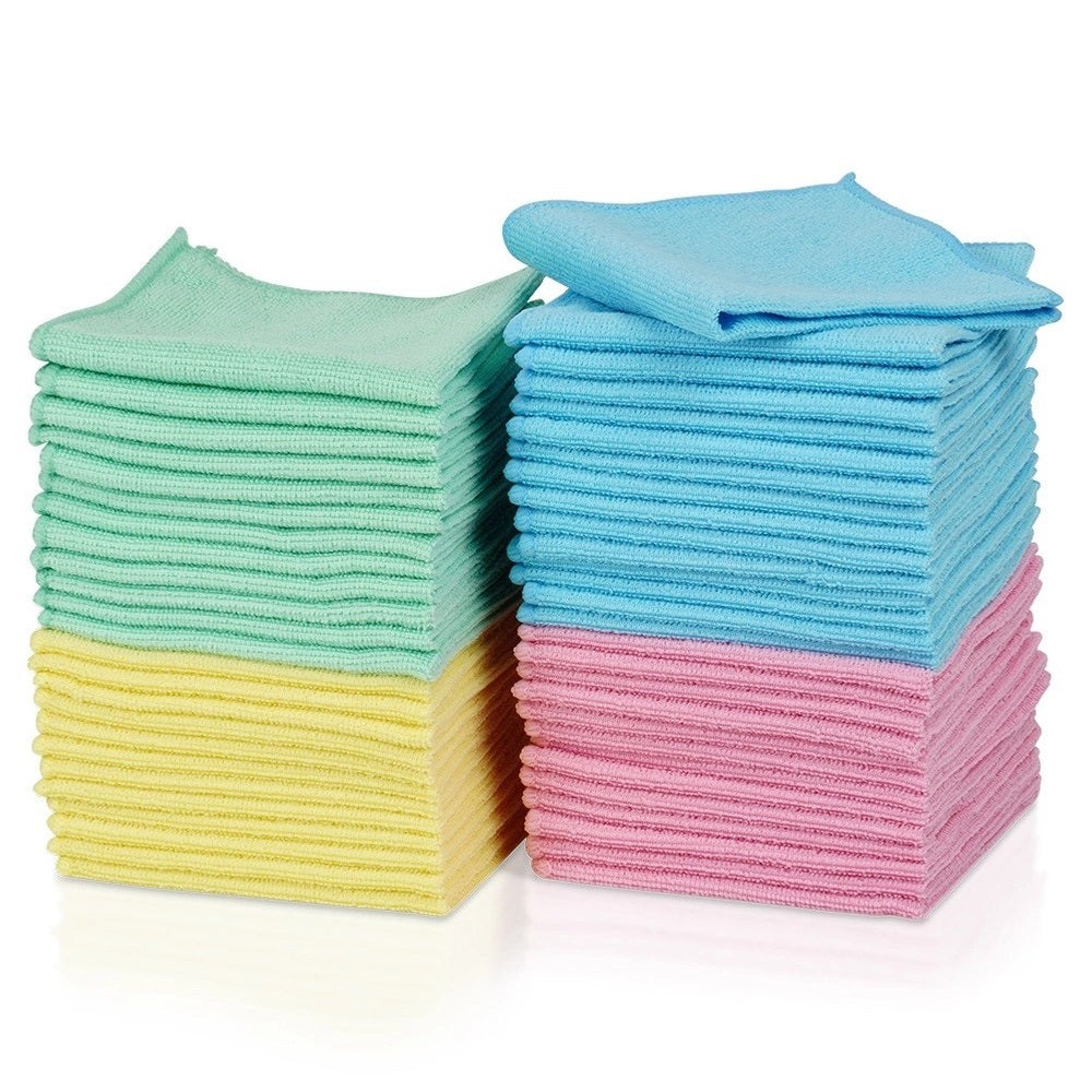 Microfibre Kitchen Cloths Assorted 30cm x 30cm Pack of 50 152569