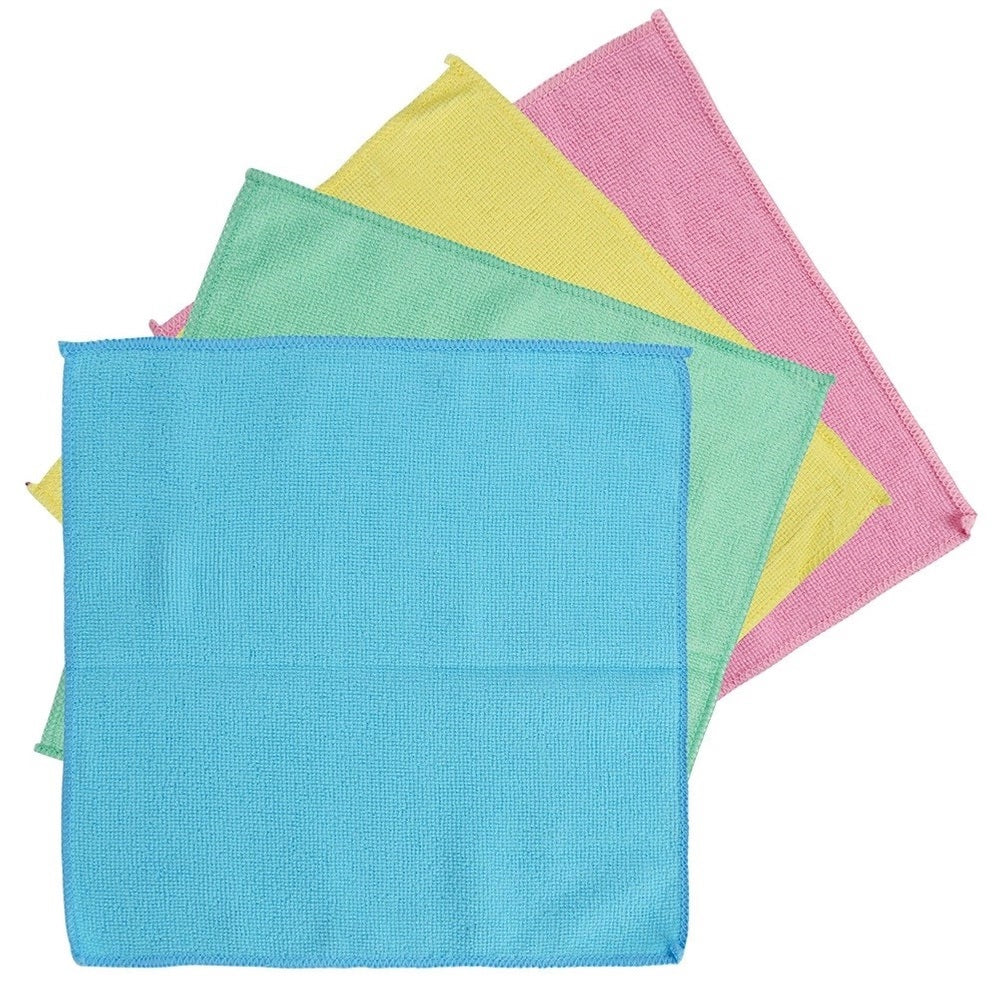 Microfibre Kitchen Cloths Assorted 30cm x 30cm Pack of 50 152569