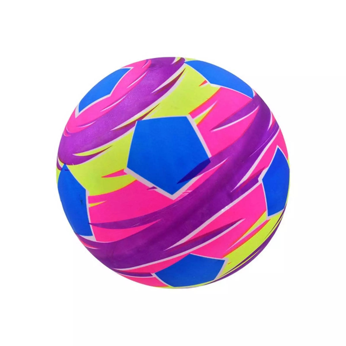 Kandy Toys Neon Inflatable Football Multicoloured 9-Inch TY0282