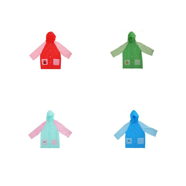 Kids Collection Lightweight Rainproof Poncho with Hood for Children Assorted Colours Pack of 1 157790 | For Travel-Outdoor Activities