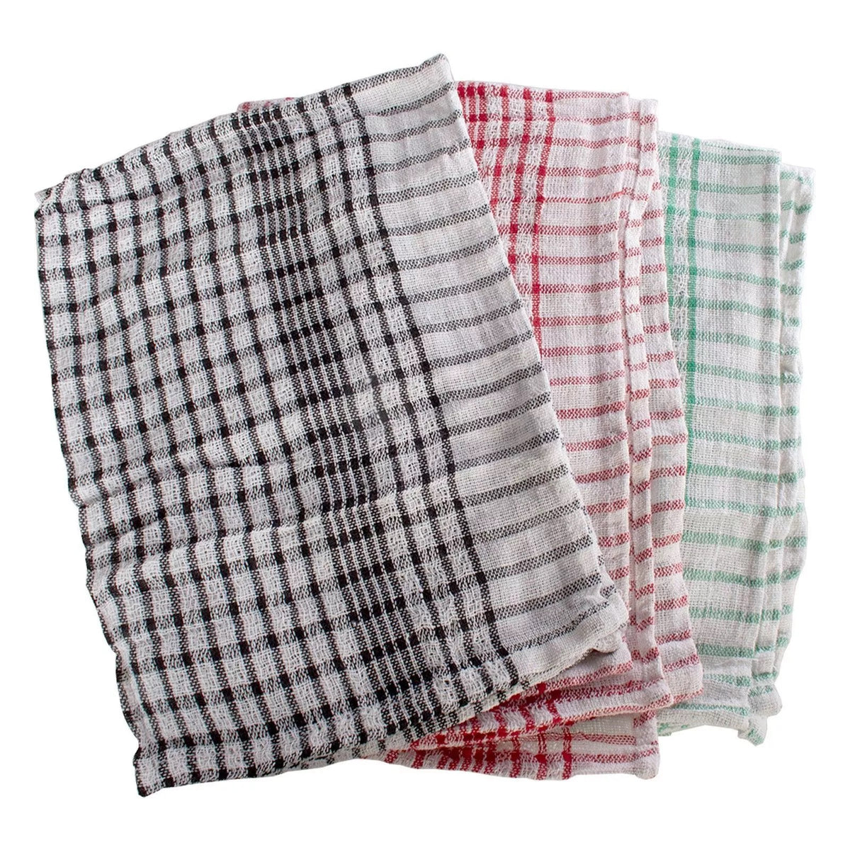 Royal Markets Super Absorbent and Durable Kitchen Cotton Tea Towels Assorted Colours Pack of 3 | 100 Percent Cotton