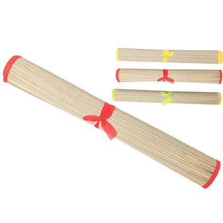 Kandy Toys Straw Beach Mat Assorted 24-Inch x 72-Inch TY2869