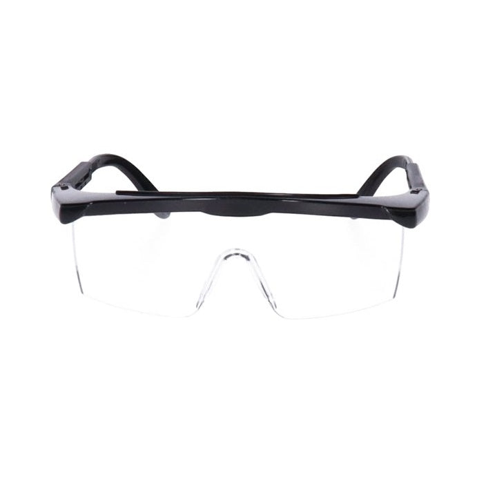 DID Adjustable Impact-Resistant Premium Safety Glasses with Black Frame Clear HW6019 | Eye Protection for Work-DIY and Labour Use | ANSI Z87.1 Approved