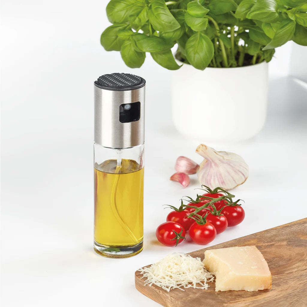 Tala Stainless Steel Oil Mister Spray for Cooking Oils and Vinaigrettes Bottle Clear 100ml