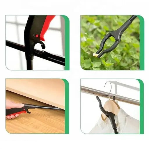 Home Connection Reacher and Grabber Long Arm Grabber Tool Black 31-Inch 839174 | With 360 Degree Swivel Jaws | Ideal for High and Low Reach | Picking Up Items | Reduces Bending and Stretching | Lightweight and Robust | Auto Grabber
