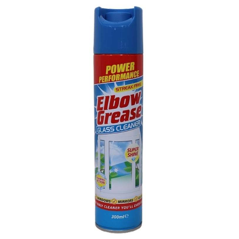 151 Elbow Grease Streak Free Glass Cleaner 300ml EG274 | Super Shine | Foaming Action
