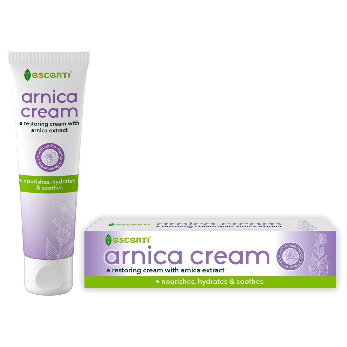 151 Escenti Arnica Cream White 70g ESC1017 | A Restoring Cream with Arnica Extract | Nourishes - Hydrates and Soothes | With Arnica Montana Flower Extract