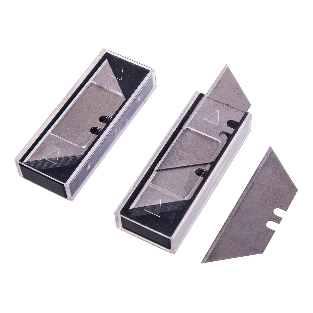 Am-Tech Utility Knife Blade Set Assorted Pack of 20 S0360 | For Use with Retractable and Fixed Knives | Plastic Storage Case Included