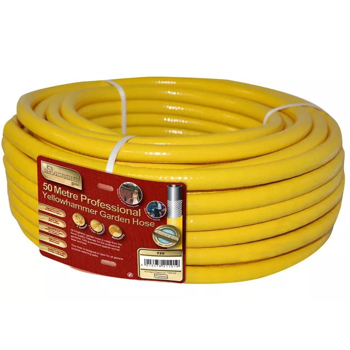 Kingfisher Professional Garden Hose Yellow 50Mtr