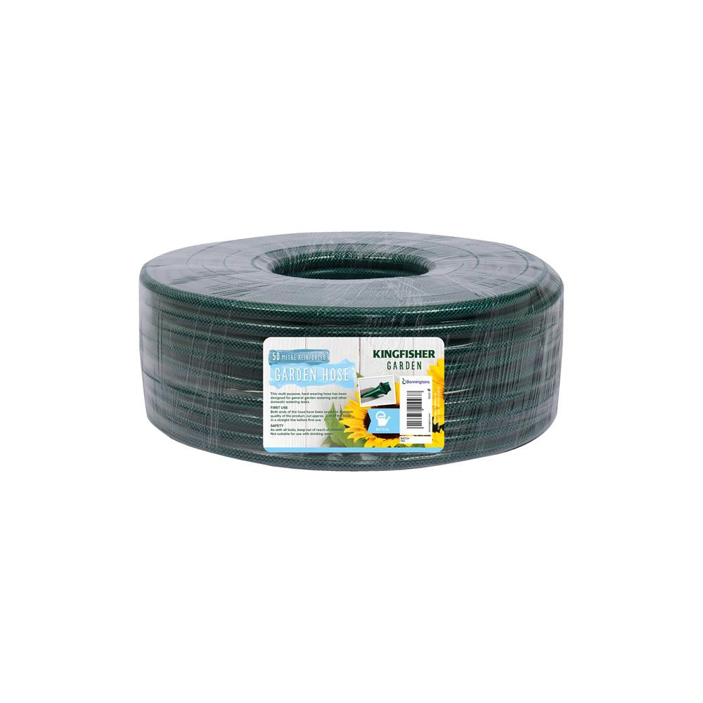 Kingfisher Reinforced Garden Hose Green 50Mtr