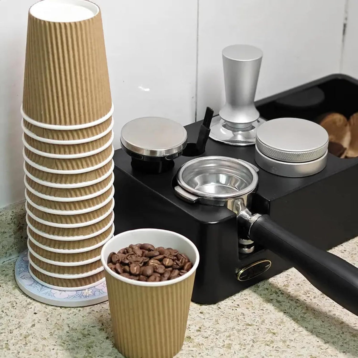 Ecowise Disposable Double Kraft Paper Coffee Cups Brown 235ml Pack of 25 EC-0218 | For Hot Drinks | Eco-Friendly and Heat-Resistant | Perfect for Coffee-Tea and Beverages