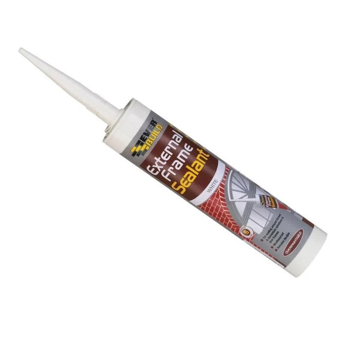 Everbuild External Frame Sealant Brown 310ml EVBEXTBR | Weatherproof Window and Door Sealant | Durable and Flexible Outdoor Caulk | Long-Lasting Waterproof Adhesive for Wood-PVC and Masonry | Mould Resistant