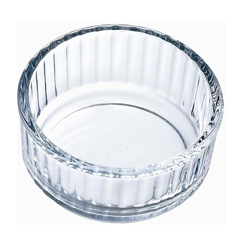 Pyrex Glass Ramekin Dish Clear 10cm E1698198 | Clear Heat-Resistant Bakeware | Oven-Microwave and Dishwasher Safe | Ideal for Souffles-Desserts and More