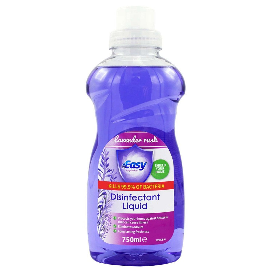 Easy Lavender Disinfectant Liquid Purple 750ml 02019611 | Protects Your Home Against Bacteria | Eliminates Odours | Long Lasting Freshness